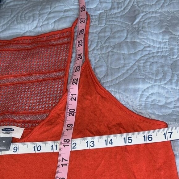 Old Navy  Sleeveless Tank Top With Mesh Back Detail Size M - Picture 7 of 7